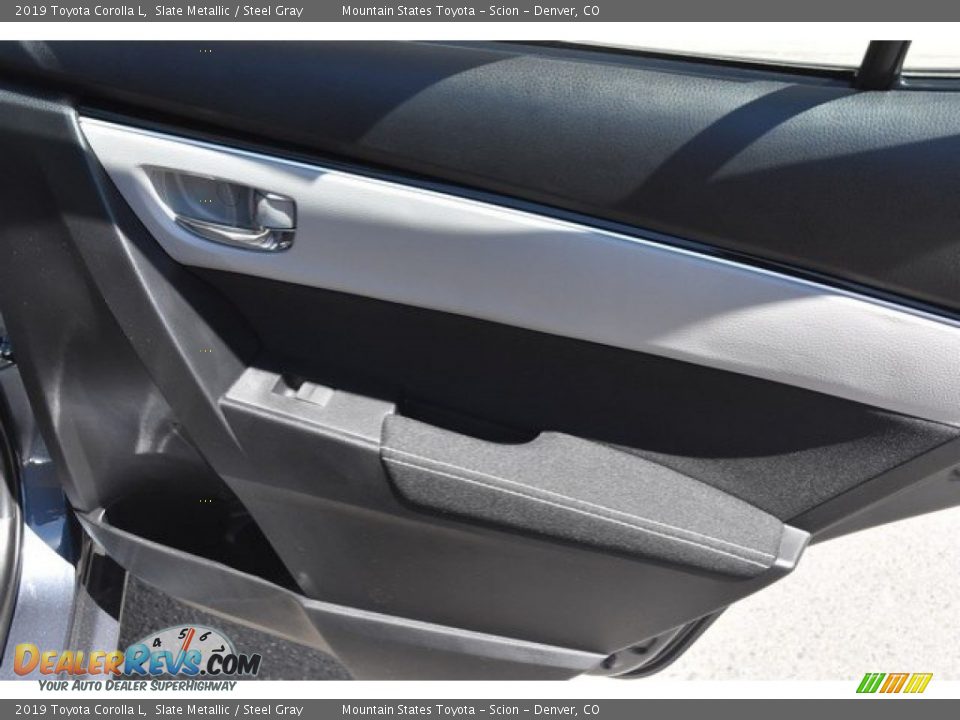 2019 Toyota Corolla L Slate Metallic / Steel Gray Photo #22