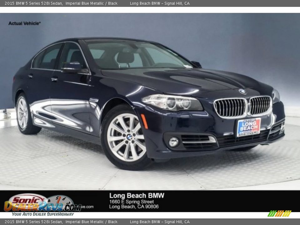 2015 BMW 5 Series 528i Sedan Imperial Blue Metallic / Black Photo #1