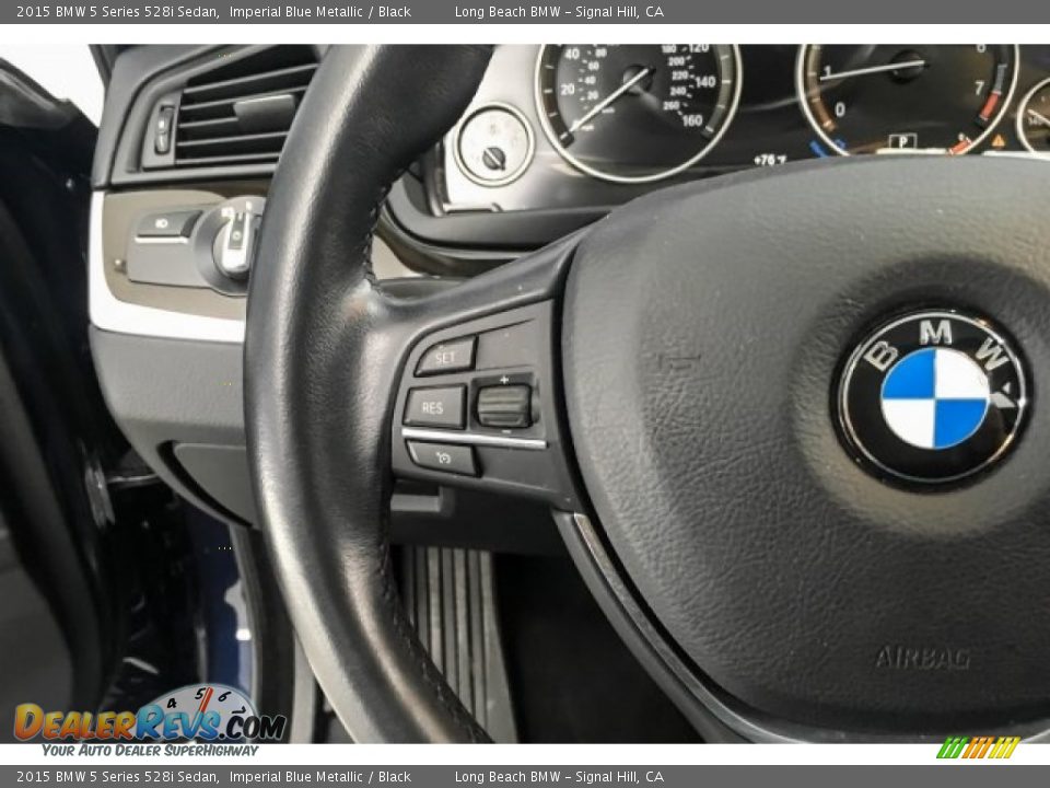 2015 BMW 5 Series 528i Sedan Imperial Blue Metallic / Black Photo #15