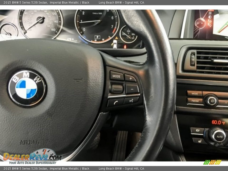 2015 BMW 5 Series 528i Sedan Imperial Blue Metallic / Black Photo #16