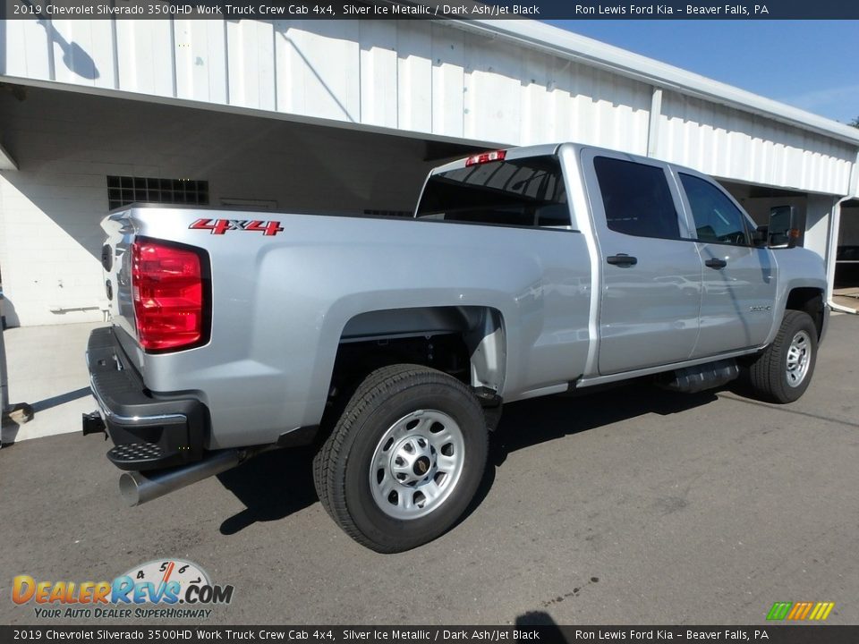 2019 Chevrolet Silverado 3500HD Work Truck Crew Cab 4x4 Silver Ice Metallic / Dark Ash/Jet Black Photo #2