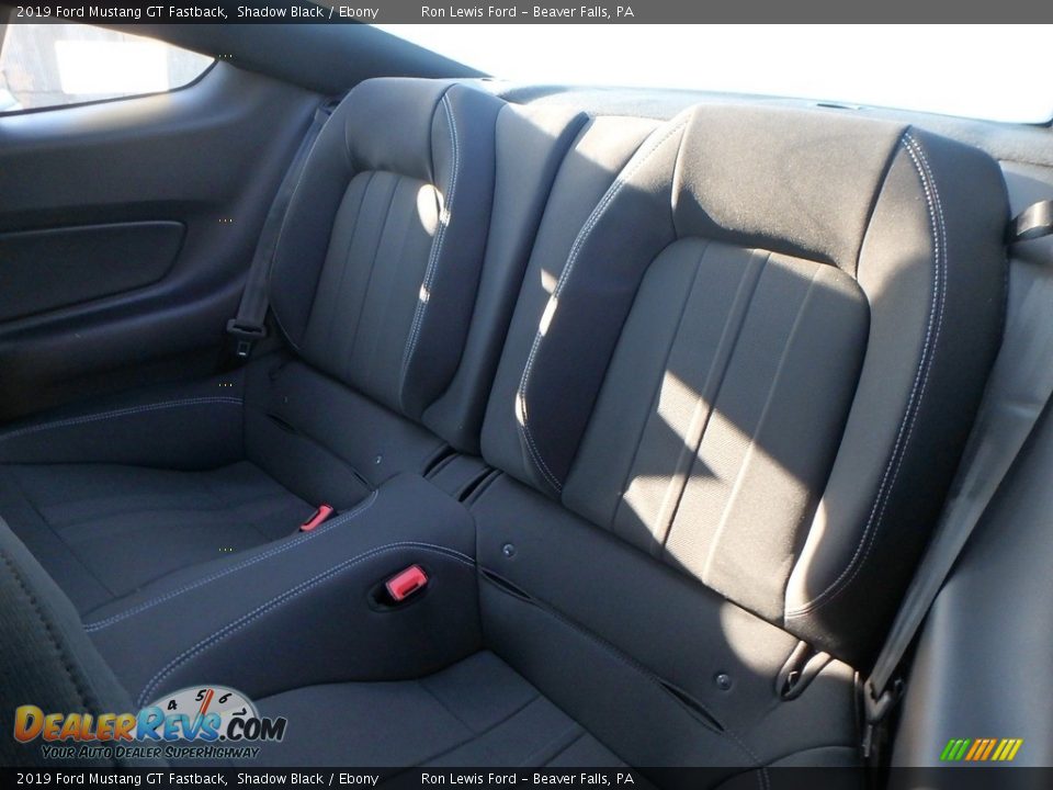 Rear Seat of 2019 Ford Mustang GT Fastback Photo #12