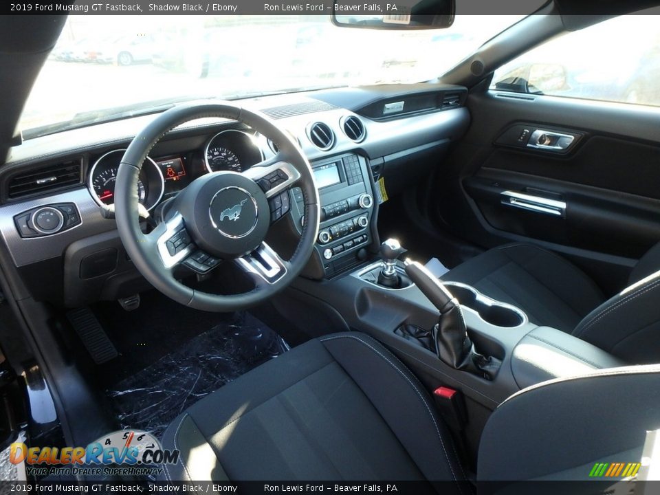 Front Seat of 2019 Ford Mustang GT Fastback Photo #14