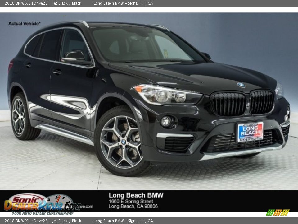2018 BMW X1 sDrive28i Jet Black / Black Photo #1