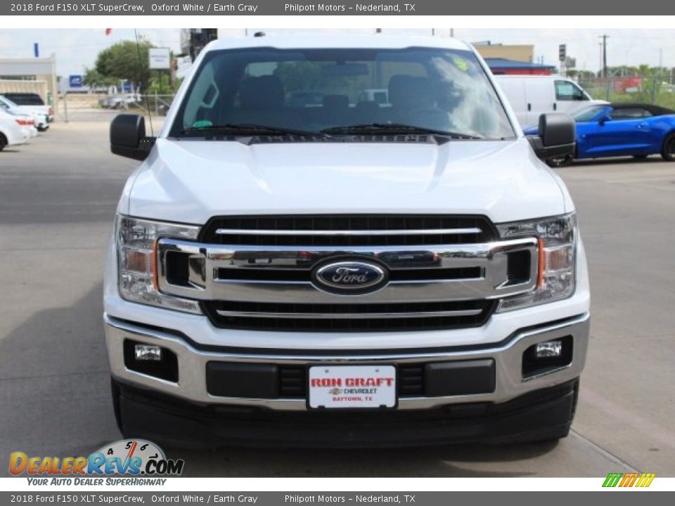 2018 Ford F150 XLT SuperCrew Oxford White / Earth Gray Photo #2