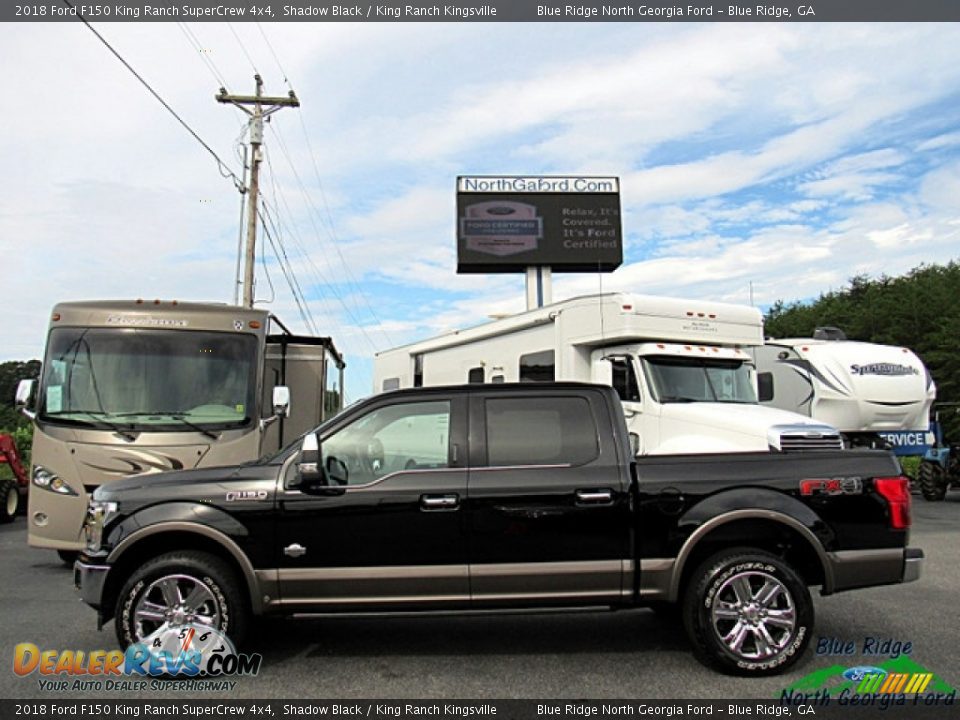 2018 Ford F150 King Ranch SuperCrew 4x4 Shadow Black / King Ranch Kingsville Photo #2