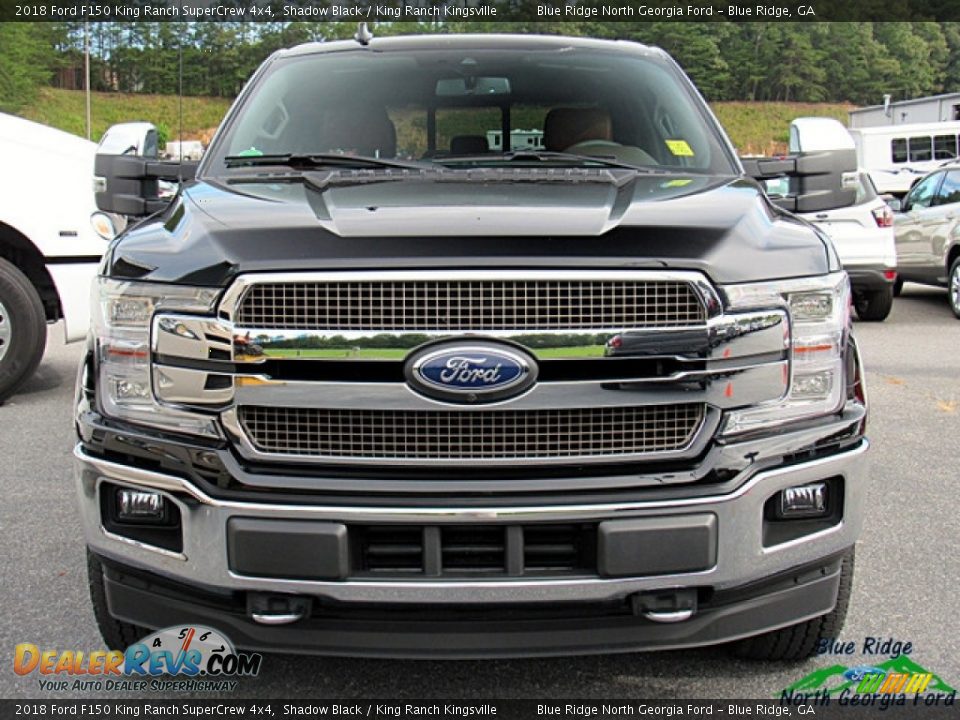 2018 Ford F150 King Ranch SuperCrew 4x4 Shadow Black / King Ranch Kingsville Photo #8