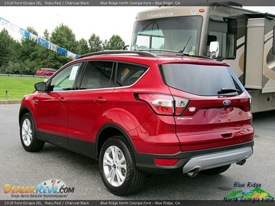 2018 Ford Escape SEL Ruby Red / Charcoal Black Photo #3