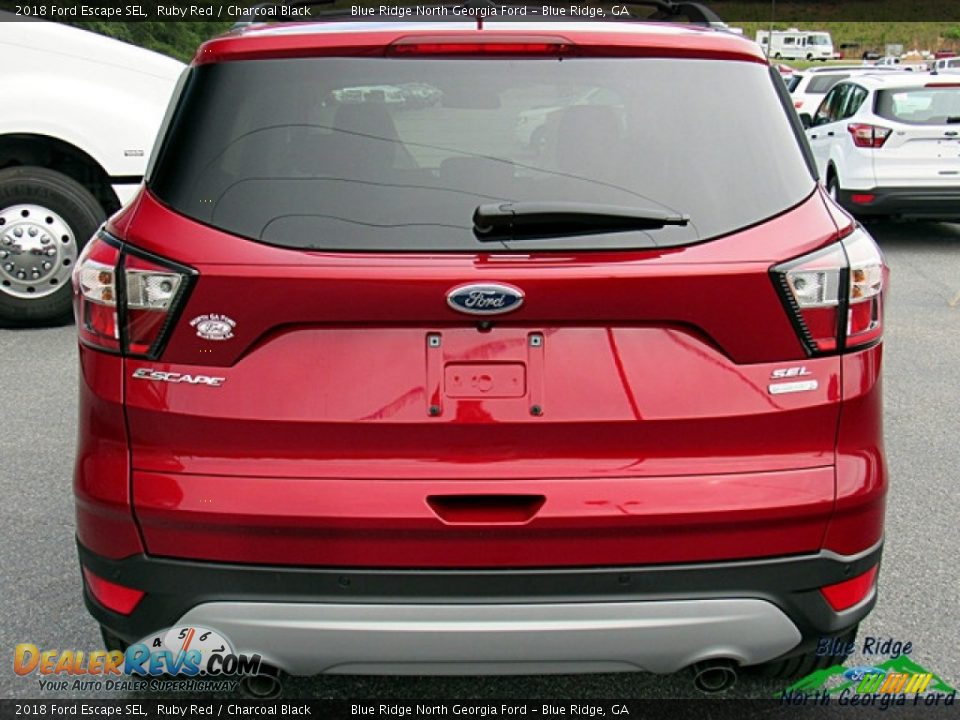2018 Ford Escape SEL Ruby Red / Charcoal Black Photo #5