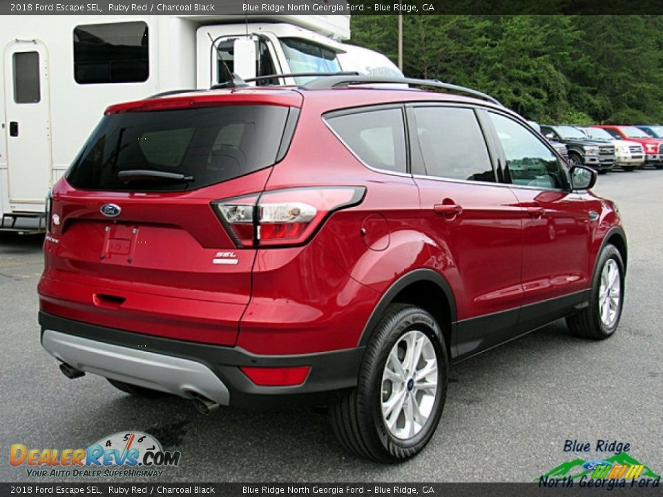 2018 Ford Escape SEL Ruby Red / Charcoal Black Photo #6