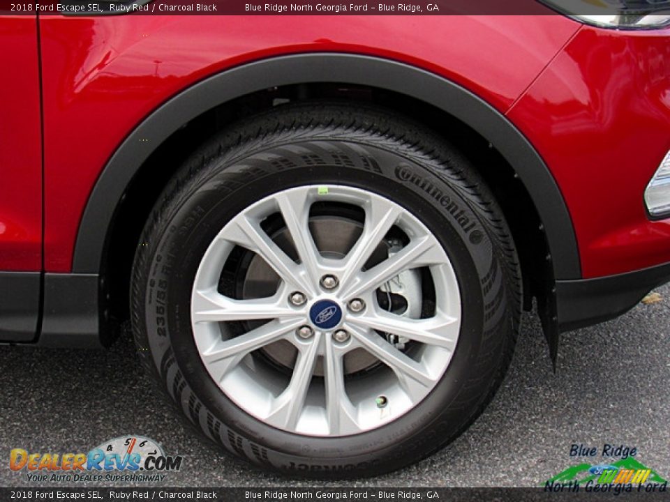 2018 Ford Escape SEL Ruby Red / Charcoal Black Photo #10