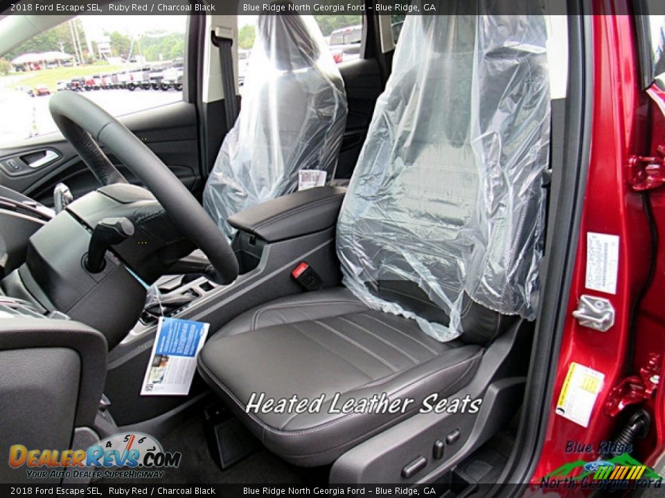 2018 Ford Escape SEL Ruby Red / Charcoal Black Photo #11
