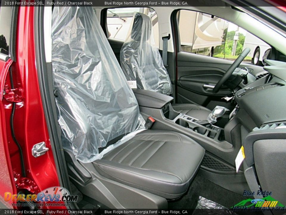 2018 Ford Escape SEL Ruby Red / Charcoal Black Photo #12