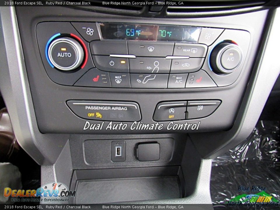 2018 Ford Escape SEL Ruby Red / Charcoal Black Photo #19