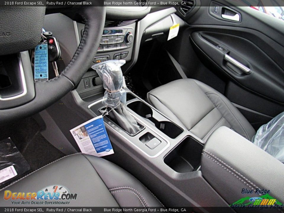 2018 Ford Escape SEL Ruby Red / Charcoal Black Photo #22