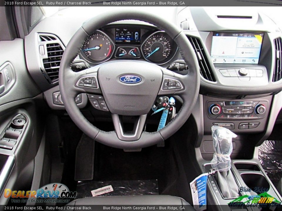 2018 Ford Escape SEL Ruby Red / Charcoal Black Photo #23