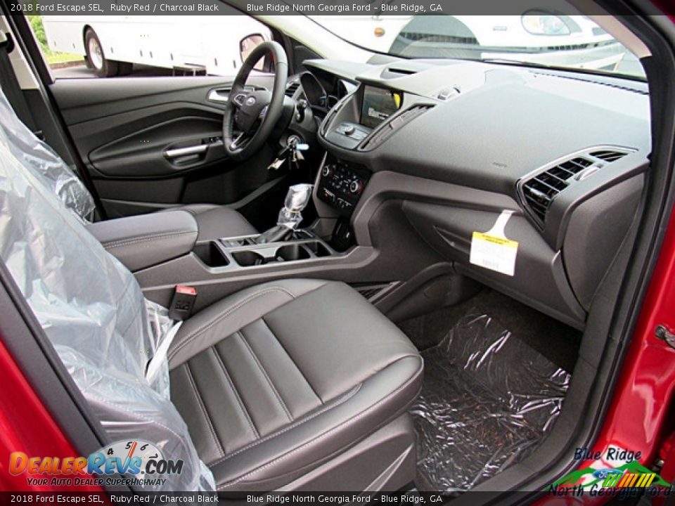 2018 Ford Escape SEL Ruby Red / Charcoal Black Photo #29