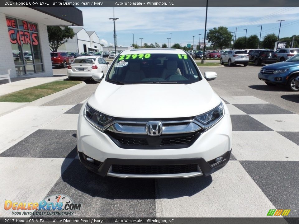 2017 Honda CR-V EX-L White Diamond Pearl / Ivory Photo #2