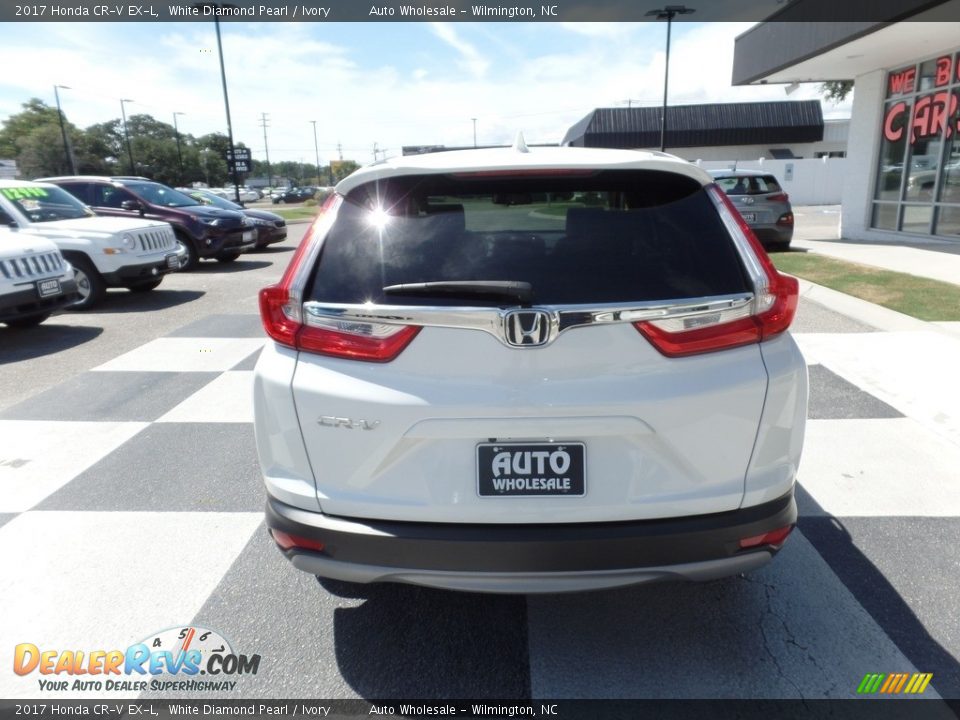 2017 Honda CR-V EX-L White Diamond Pearl / Ivory Photo #4