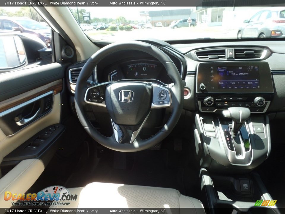 2017 Honda CR-V EX-L White Diamond Pearl / Ivory Photo #15