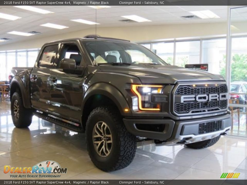 2018 Ford F150 SVT Raptor SuperCrew 4x4 Magnetic / Raptor Black Photo #1