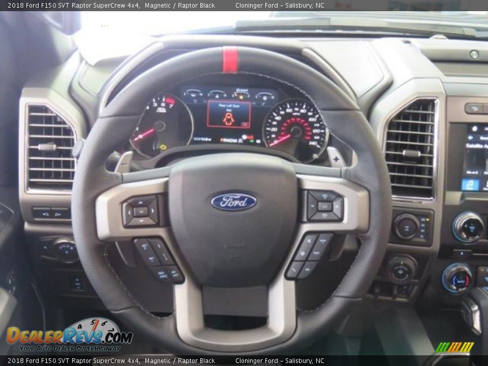 2018 Ford F150 SVT Raptor SuperCrew 4x4 Steering Wheel Photo #5