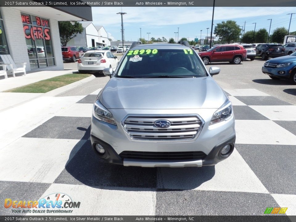 2017 Subaru Outback 2.5i Limited Ice Silver Metallic / Slate Black Photo #2