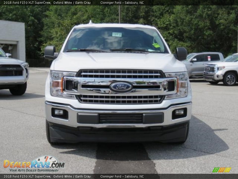 2018 Ford F150 XLT SuperCrew Oxford White / Earth Gray Photo #2