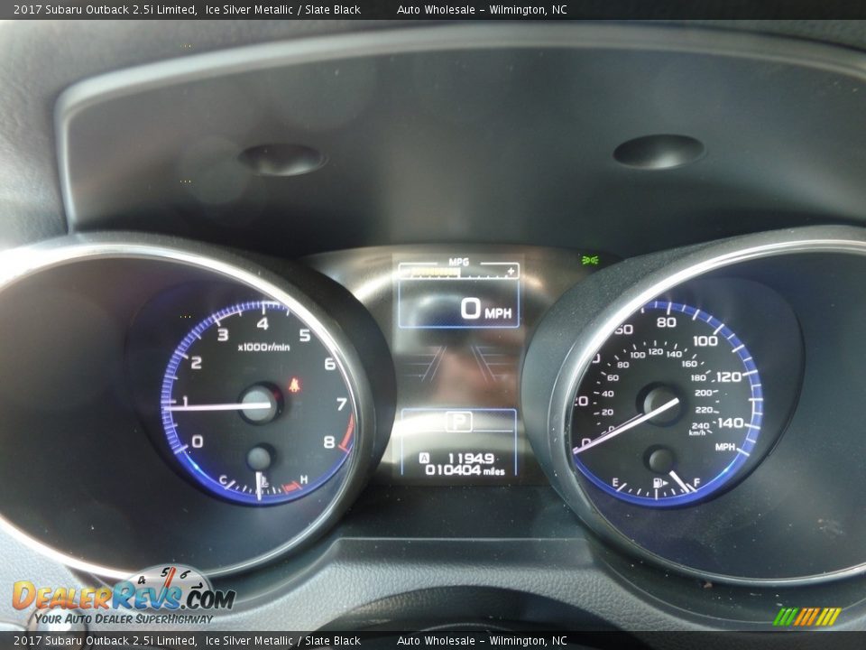 2017 Subaru Outback 2.5i Limited Ice Silver Metallic / Slate Black Photo #16