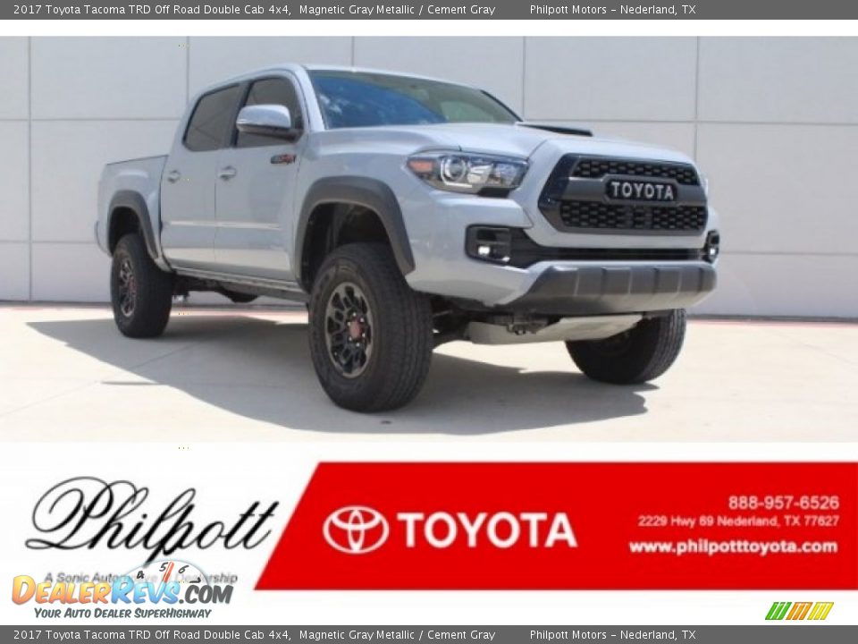 2017 Toyota Tacoma TRD Off Road Double Cab 4x4 Magnetic Gray Metallic / Cement Gray Photo #1