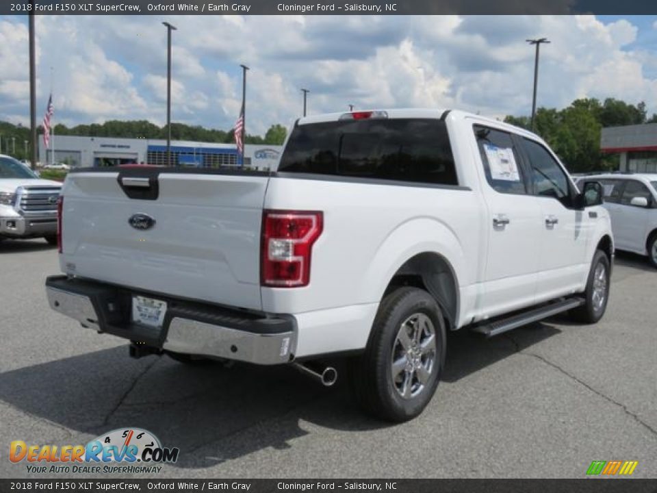 2018 Ford F150 XLT SuperCrew Oxford White / Earth Gray Photo #22