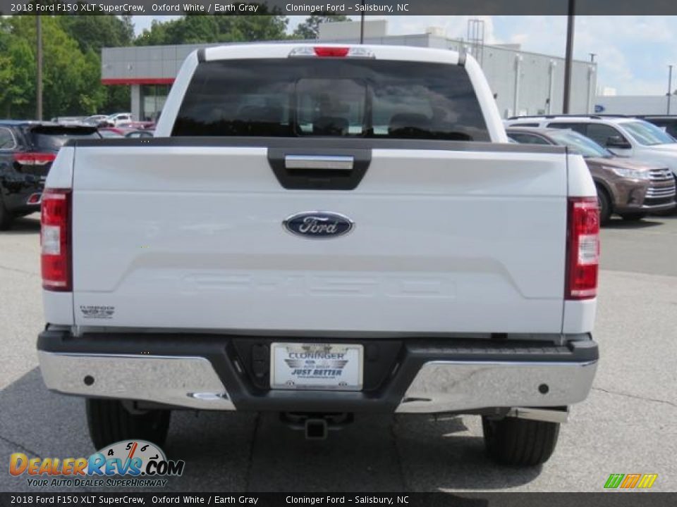 2018 Ford F150 XLT SuperCrew Oxford White / Earth Gray Photo #23