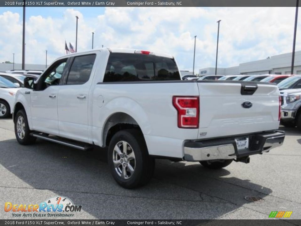 2018 Ford F150 XLT SuperCrew Oxford White / Earth Gray Photo #24
