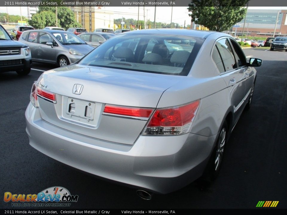 2011 Honda Accord LX Sedan Celestial Blue Metallic / Gray Photo #5