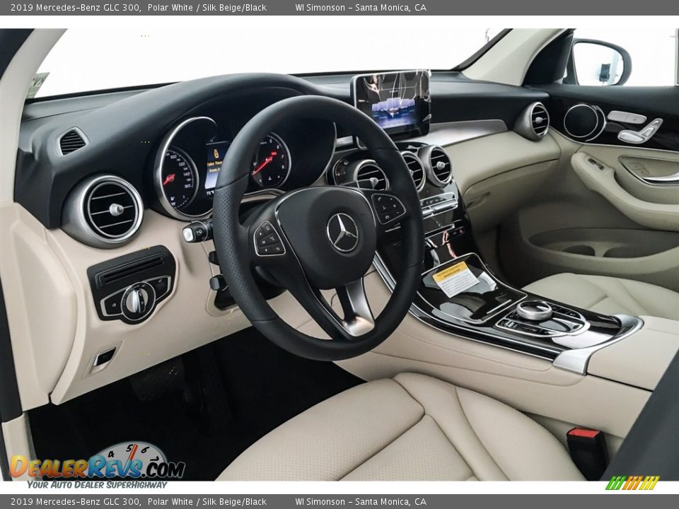 2019 Mercedes-Benz GLC 300 Polar White / Silk Beige/Black Photo #4