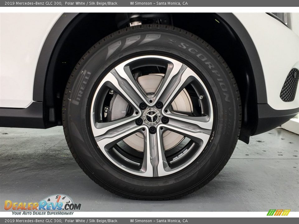 2019 Mercedes-Benz GLC 300 Polar White / Silk Beige/Black Photo #9