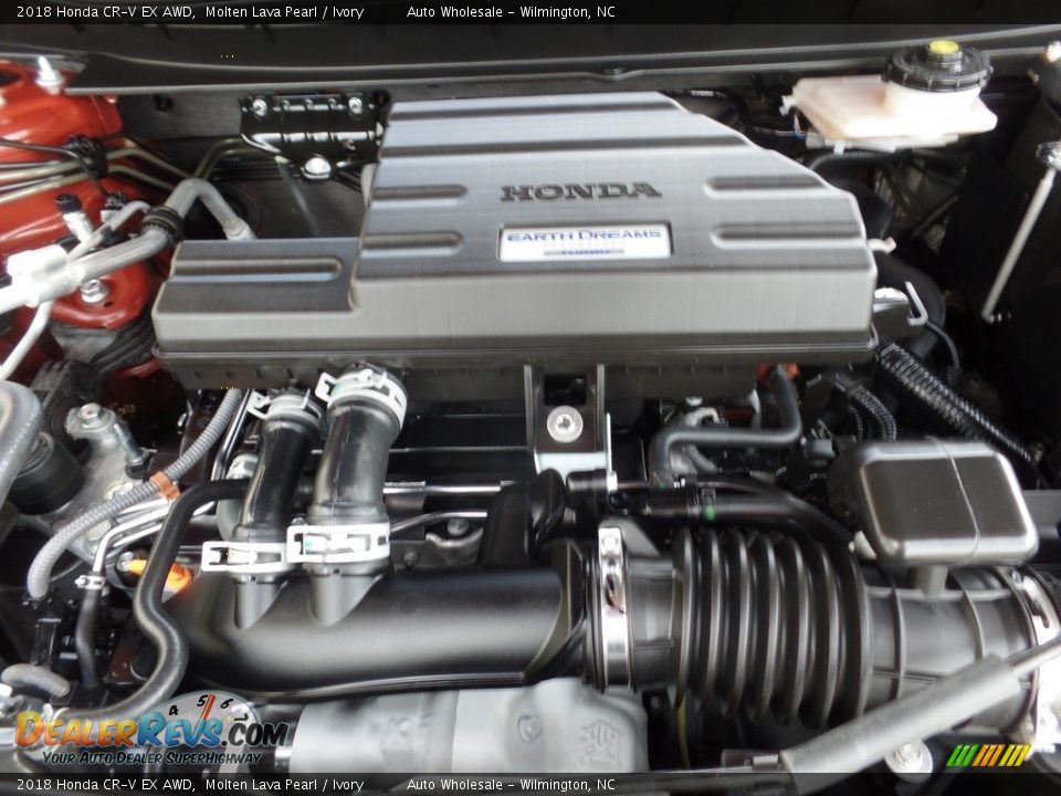 2018 Honda CR-V EX AWD Molten Lava Pearl / Ivory Photo #6