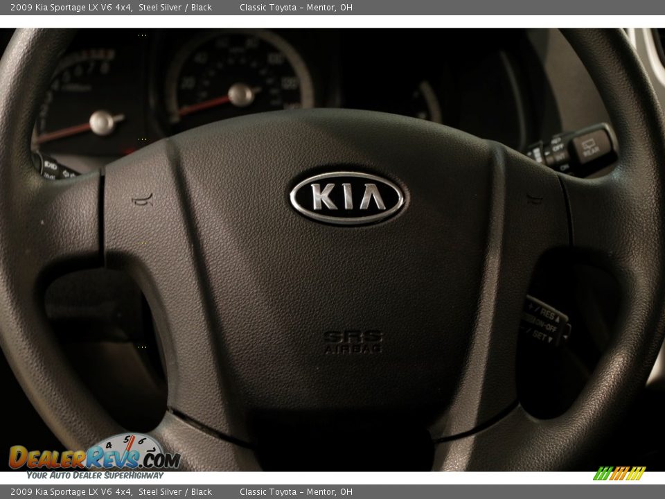 2009 Kia Sportage LX V6 4x4 Steel Silver / Black Photo #6