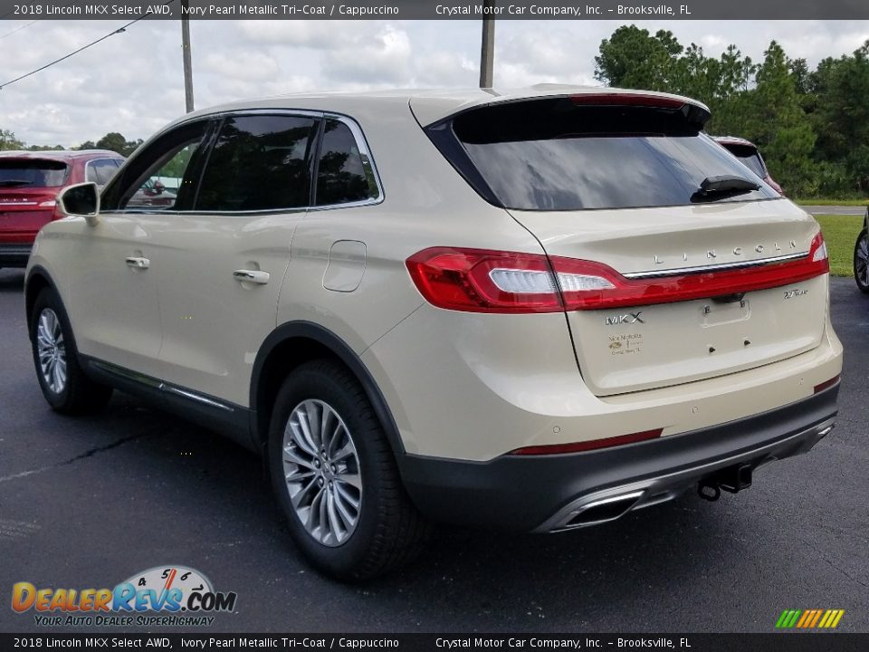 2018 Lincoln MKX Select AWD Ivory Pearl Metallic Tri-Coat / Cappuccino Photo #3