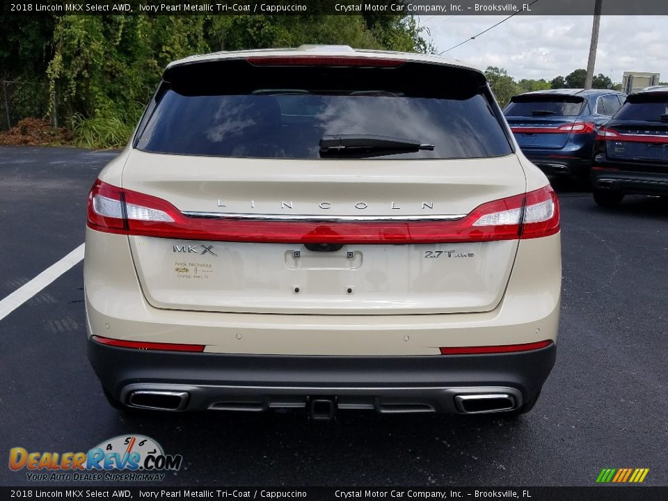 2018 Lincoln MKX Select AWD Ivory Pearl Metallic Tri-Coat / Cappuccino Photo #4