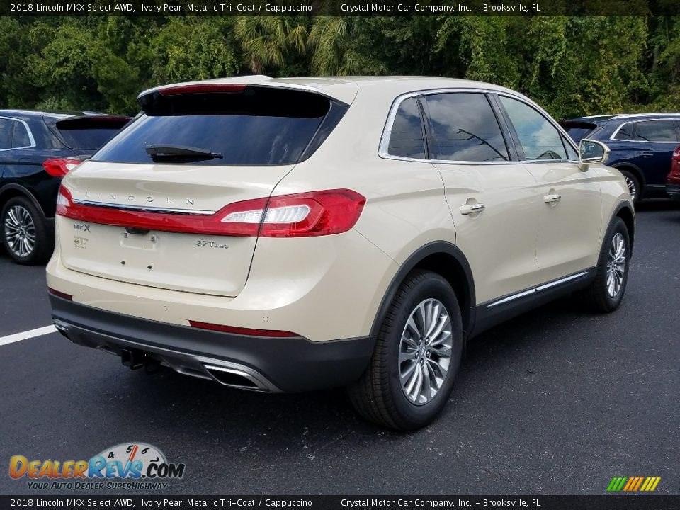 2018 Lincoln MKX Select AWD Ivory Pearl Metallic Tri-Coat / Cappuccino Photo #5