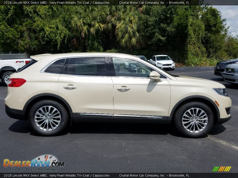2018 Lincoln MKX Select AWD Ivory Pearl Metallic Tri-Coat / Cappuccino Photo #6