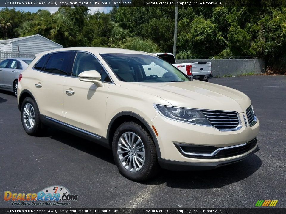 2018 Lincoln MKX Select AWD Ivory Pearl Metallic Tri-Coat / Cappuccino Photo #7