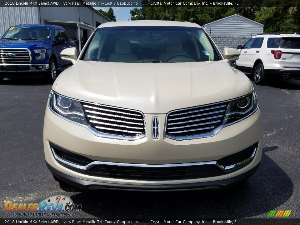 2018 Lincoln MKX Select AWD Ivory Pearl Metallic Tri-Coat / Cappuccino Photo #8