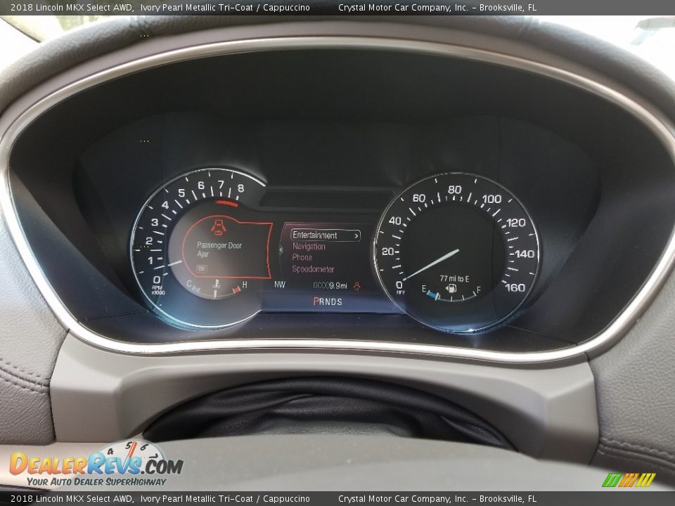 2018 Lincoln MKX Select AWD Ivory Pearl Metallic Tri-Coat / Cappuccino Photo #14