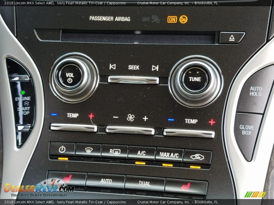 2018 Lincoln MKX Select AWD Ivory Pearl Metallic Tri-Coat / Cappuccino Photo #16