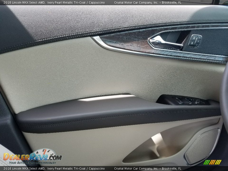 2018 Lincoln MKX Select AWD Ivory Pearl Metallic Tri-Coat / Cappuccino Photo #17