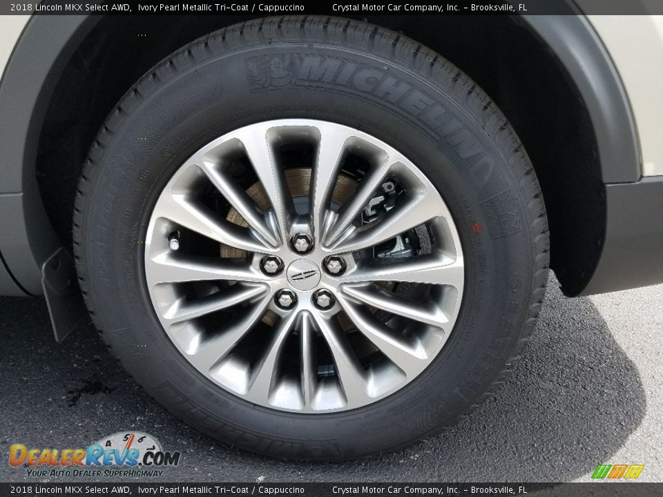 2018 Lincoln MKX Select AWD Ivory Pearl Metallic Tri-Coat / Cappuccino Photo #20