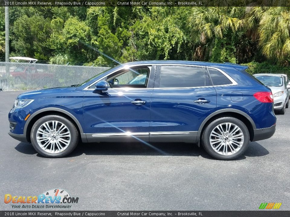2018 Lincoln MKX Reserve Rhapsody Blue / Cappuccino Photo #2