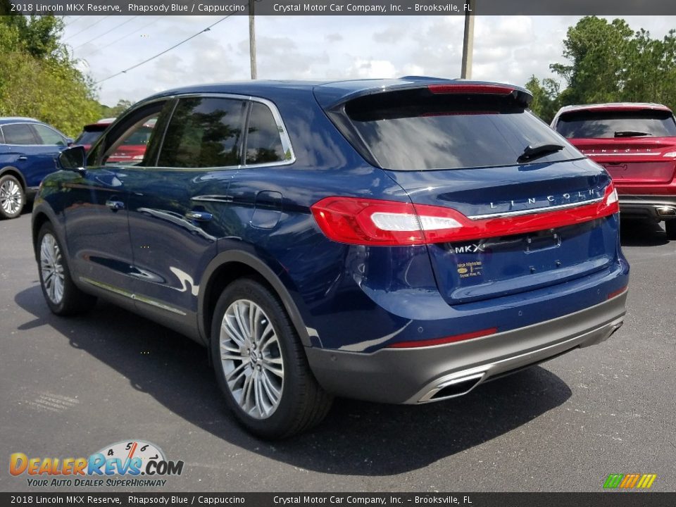 2018 Lincoln MKX Reserve Rhapsody Blue / Cappuccino Photo #3